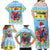 Saint Lucia Christmas Family Matching Off Shoulder Maxi Dress and Hawaiian Shirt Saint Lucian Parrot With Hibiscus Flowers - Wonder Print Shop