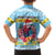 Saint Lucia Christmas Family Matching Puletasi and Hawaiian Shirt Saint Lucian Parrot With Hibiscus Flowers - Wonder Print Shop