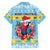 Saint Lucia Christmas Family Matching Puletasi and Hawaiian Shirt Saint Lucian Parrot With Hibiscus Flowers - Wonder Print Shop