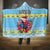 Saint Lucia Christmas Hooded Blanket Saint Lucian Parrot With Hibiscus Flowers