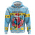 Saint Lucia Christmas Hoodie Saint Lucian Parrot With Hibiscus Flowers - Wonder Print Shop