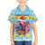 Saint Lucia Christmas Kid Hawaiian Shirt Saint Lucian Parrot With Hibiscus Flowers - Wonder Print Shop