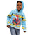 Saint Lucia Christmas Kid Hoodie Saint Lucian Parrot With Hibiscus Flowers - Wonder Print Shop