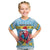 Saint Lucia Christmas Kid T Shirt Saint Lucian Parrot With Hibiscus Flowers - Wonder Print Shop