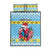 Saint Lucia Christmas Quilt Bed Set Saint Lucian Parrot With Hibiscus Flowers - Wonder Print Shop