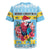 Saint Lucia Christmas Rugby Jersey Saint Lucian Parrot With Hibiscus Flowers - Wonder Print Shop