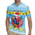 Saint Lucia Christmas Rugby Jersey Saint Lucian Parrot With Hibiscus Flowers - Wonder Print Shop