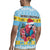 Saint Lucia Christmas Rugby Jersey Saint Lucian Parrot With Hibiscus Flowers - Wonder Print Shop