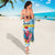 Saint Lucia Christmas Sarong Saint Lucian Parrot With Hibiscus Flowers