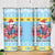 Saint Lucia Christmas Skinny Tumbler Saint Lucian Parrot With Hibiscus Flowers - Wonder Print Shop