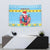 Saint Lucia Christmas Tapestry Saint Lucian Parrot With Hibiscus Flowers