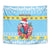 Saint Lucia Christmas Tapestry Saint Lucian Parrot With Hibiscus Flowers