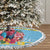 Saint Lucia Christmas Tree Skirt Saint Lucian Parrot With Hibiscus Flowers - Wonder Print Shop