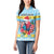 Saint Lucia Christmas Women Polo Shirt Saint Lucian Parrot With Hibiscus Flowers - Wonder Print Shop