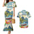 Pitons Saint Lucia Couples Matching Mermaid Dress and Hawaiian Shirt Hibiscus Flowers - Wonder Print Shop