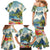 Pitons Saint Lucia Family Matching Mermaid Dress and Hawaiian Shirt Hibiscus Flowers - Wonder Print Shop