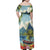 Pitons Saint Lucia Family Matching Off Shoulder Maxi Dress and Hawaiian Shirt Hibiscus Flowers - Wonder Print Shop