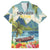 Pitons Saint Lucia Family Matching Puletasi and Hawaiian Shirt Hibiscus Flowers - Wonder Print Shop