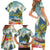 Pitons Saint Lucia Family Matching Short Sleeve Bodycon Dress and Hawaiian Shirt Hibiscus Flowers - Wonder Print Shop