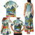 Pitons Saint Lucia Family Matching Tank Maxi Dress and Hawaiian Shirt Hibiscus Flowers - Wonder Print Shop