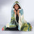 Pitons Saint Lucia Hooded Blanket Hibiscus Flowers