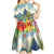 Pitons Saint Lucia Kid Short Sleeve Dress Hibiscus Flowers - Wonder Print Shop