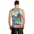 Pitons Saint Lucia Men Tank Top Hibiscus Flowers - Wonder Print Shop