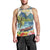 Pitons Saint Lucia Men Tank Top Hibiscus Flowers - Wonder Print Shop