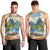 Pitons Saint Lucia Men Tank Top Hibiscus Flowers - Wonder Print Shop