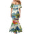 Pitons Saint Lucia Mermaid Dress Hibiscus Flowers - Wonder Print Shop