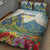 Pitons Saint Lucia Quilt Bed Set Hibiscus Flowers - Wonder Print Shop