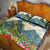 Pitons Saint Lucia Quilt Bed Set Hibiscus Flowers - Wonder Print Shop