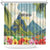 Pitons Saint Lucia Shower Curtain Hibiscus Flowers