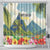 Pitons Saint Lucia Shower Curtain Hibiscus Flowers