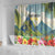 Pitons Saint Lucia Shower Curtain Hibiscus Flowers