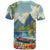 Pitons Saint Lucia T Shirt Hibiscus Flowers - Wonder Print Shop