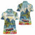 Pitons Saint Lucia Women Polo Shirt Hibiscus Flowers - Wonder Print Shop