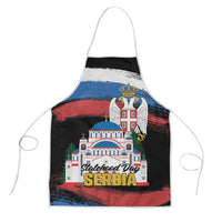 Serbia Statehood Day Apron Saint Sava with Serbian Eagle