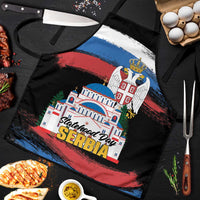 Serbia Statehood Day Apron Saint Sava with Serbian Eagle