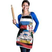 Serbia Statehood Day Apron Saint Sava with Serbian Eagle