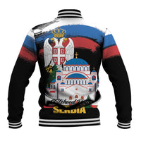 Serbia Statehood Day Baseball Jacket Saint Sava with Serbian Eagle