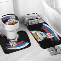 Serbia Statehood Day Bathroom Set Saint Sava with Serbian Eagle
