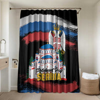 Serbia Statehood Day Bathroom Set Saint Sava with Serbian Eagle