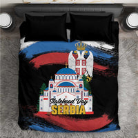 Serbia Statehood Day Bedding Set Saint Sava with Serbian Eagle