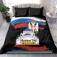 Serbia Statehood Day Bedding Set Saint Sava with Serbian Eagle
