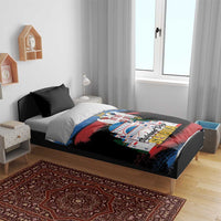 Serbia Statehood Day Bedding Set Saint Sava with Serbian Eagle