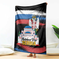 Serbia Statehood Day Blanket Saint Sava with Serbian Eagle