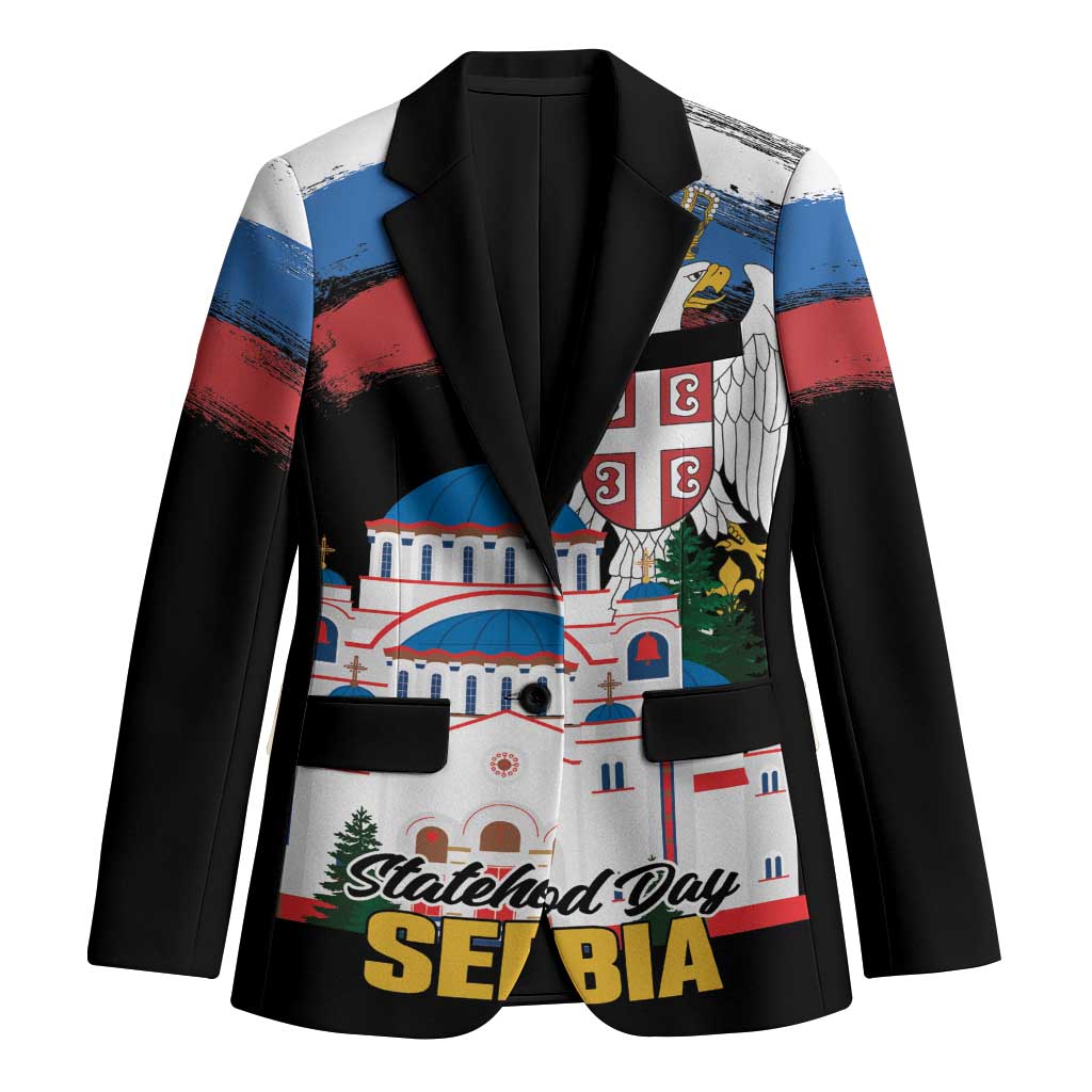 Serbia Statehood Day Blazer Saint Sava with Serbian Eagle