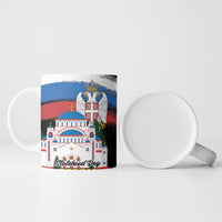 Serbia Statehood Day Ceramic Mug Saint Sava with Serbian Eagle