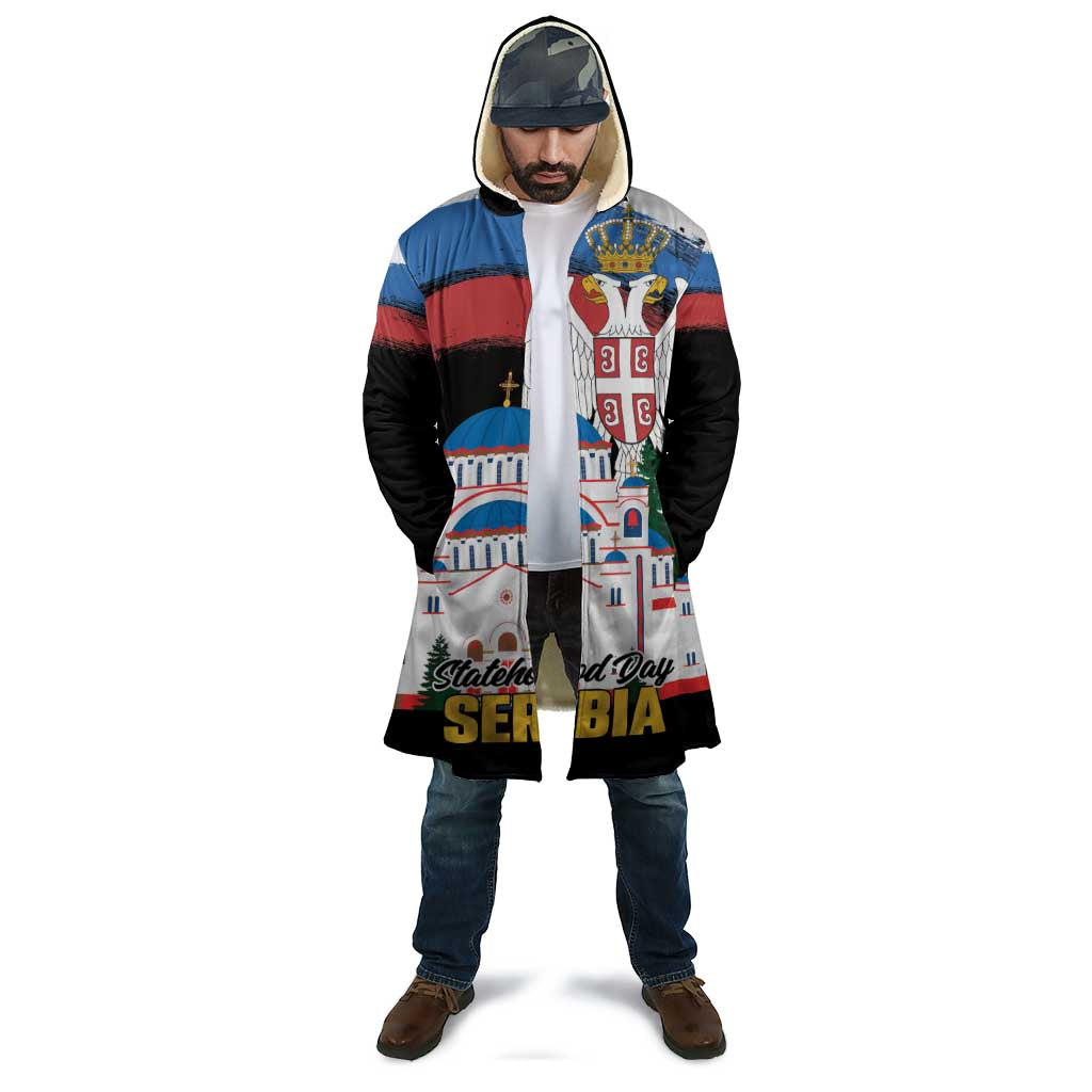 Serbia Statehood Day Cloak Saint Sava with Serbian Eagle
